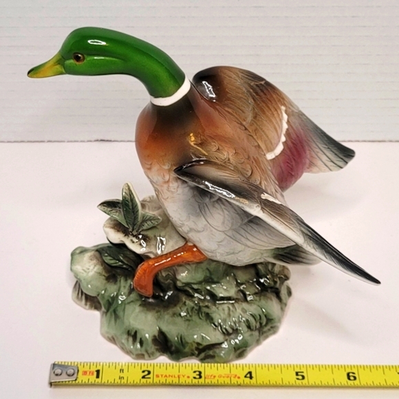 Bird Collection by JSC Mallard Duck 129 Vintage Statue Japan Shafford Excellent - Picture 11 of 13